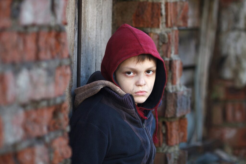 homeless child
